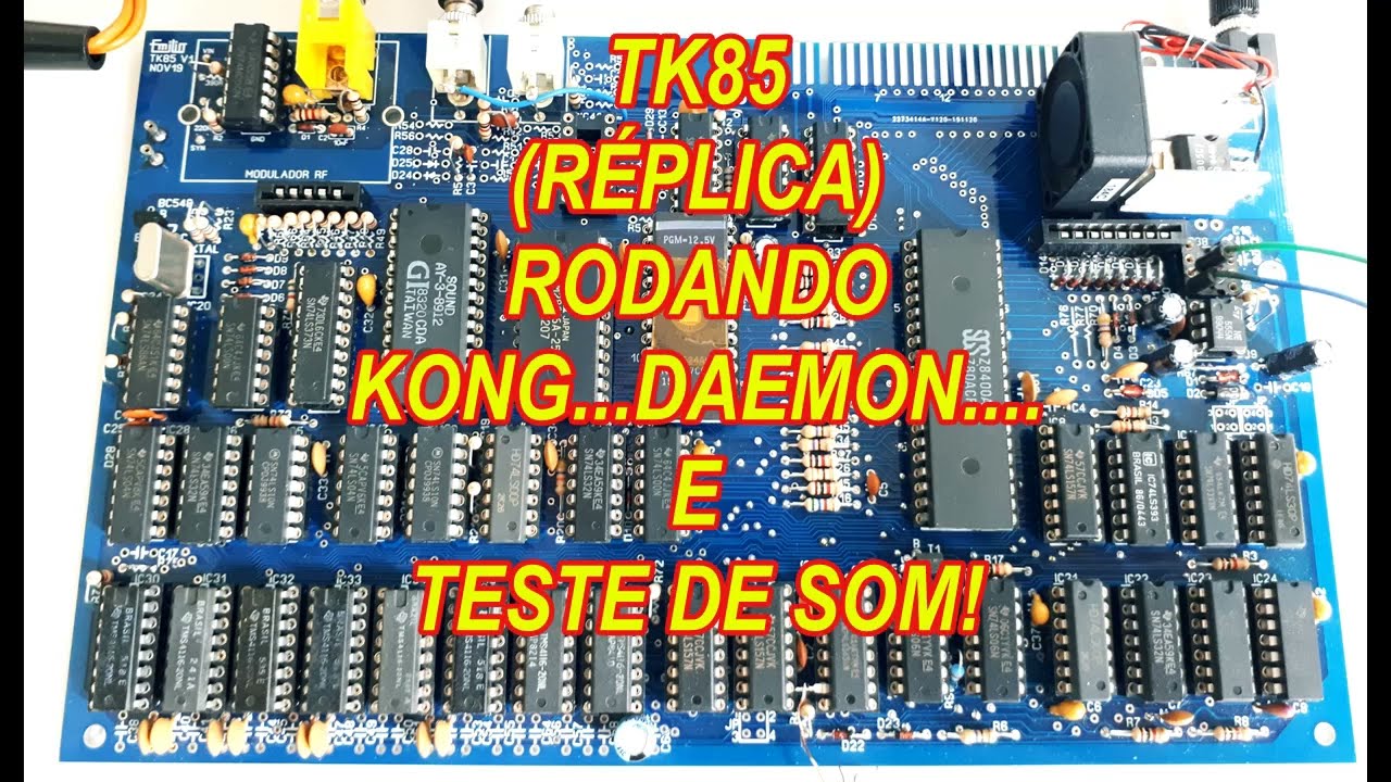 TK85 (Réplica)- Rodando programas e teste do SOM!