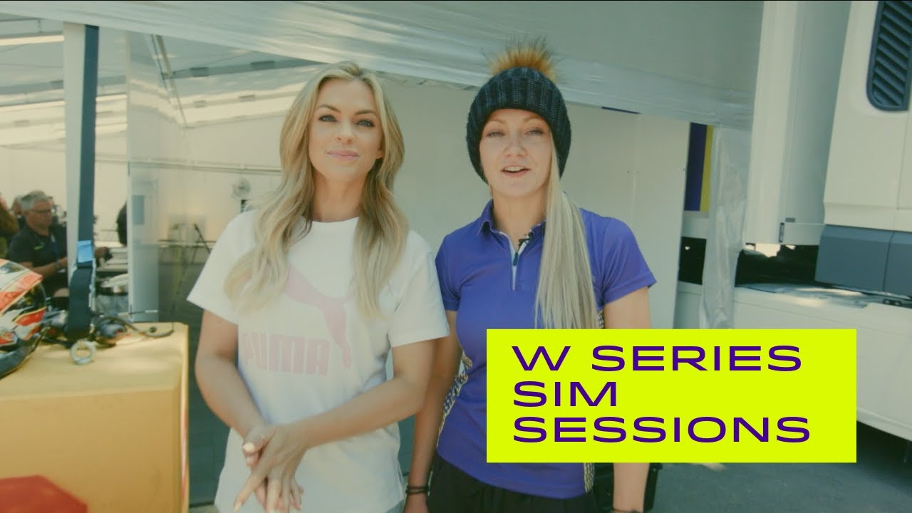 W Series Sim Sessions with Jessica Hawkins and Miss Emma Walsh