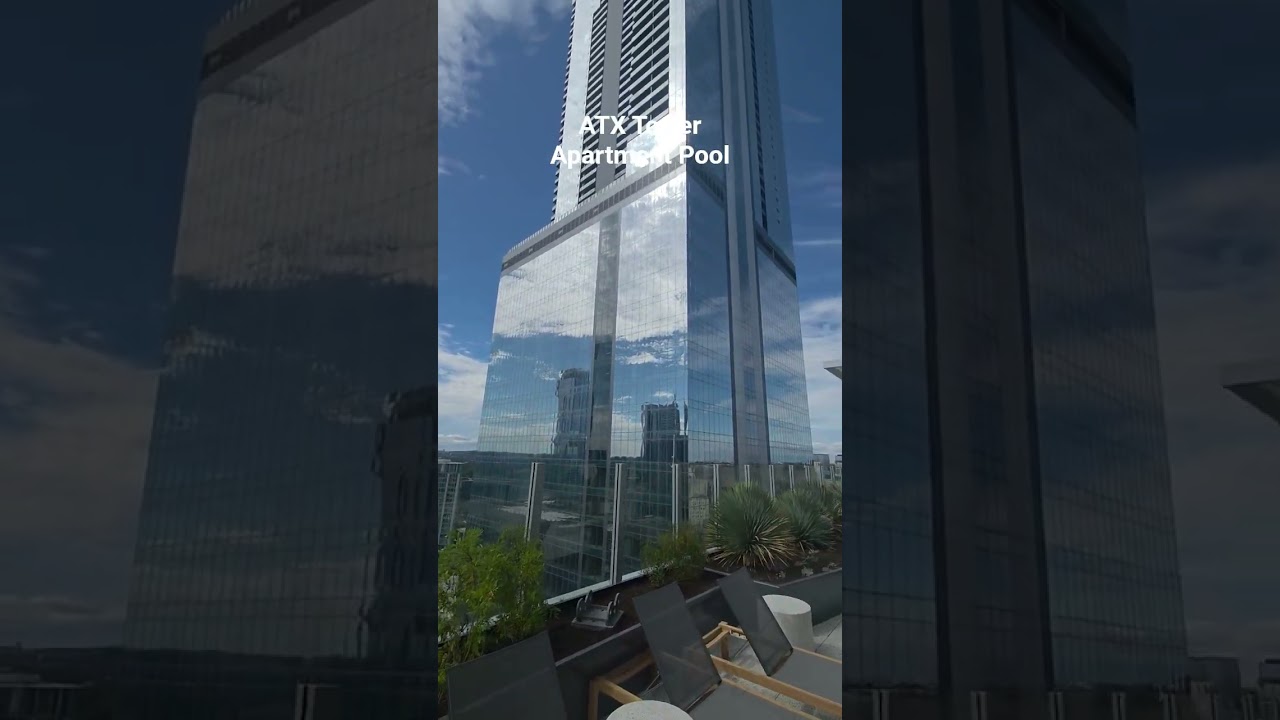 Residences ATX Tower Apartment Pool #realestate #apartmenttour #austin