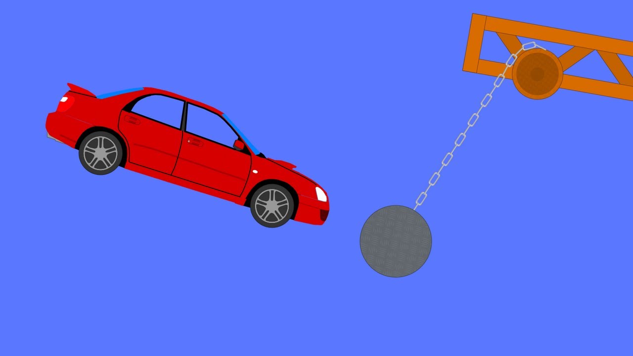 Car VS Demolition ball - Phun Algodoo Best Moments