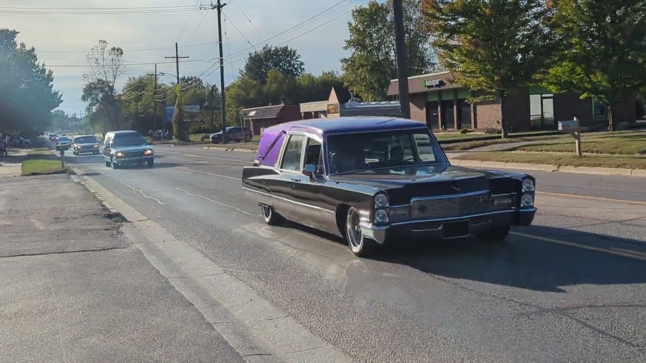 2024 hearse fest attempt at breaking Guinness book of world record of parade of hearses