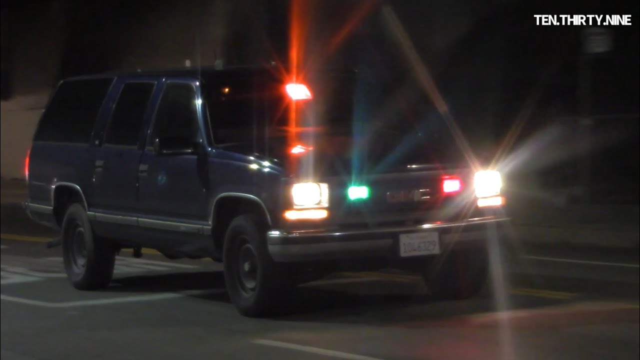 LAPD METRO S.W.A.T GMC SUBURBAN RESPONDING CODE 3 * OMEGA 90 SIREN*