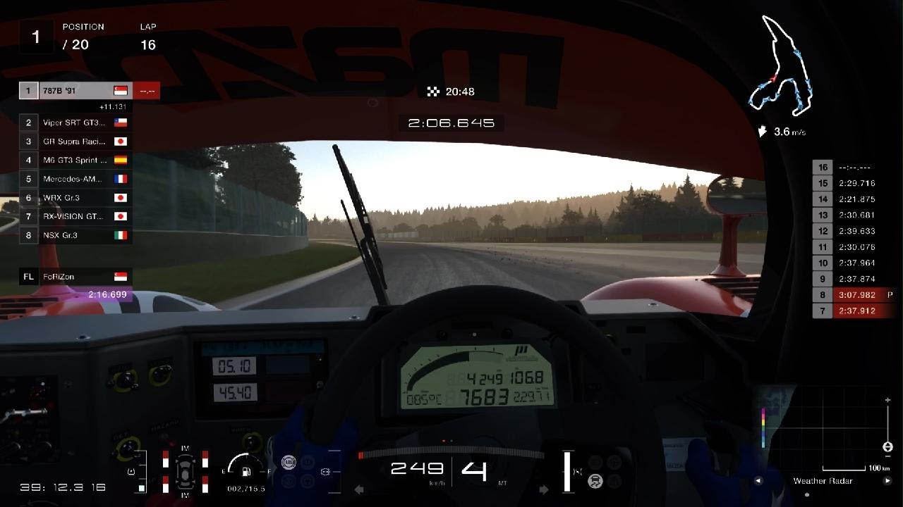 Gran Turismo 7 - Mazda 787B '91 Spa Francorchamps Gameplay 1 (PS5 Pro - 60 FPS)