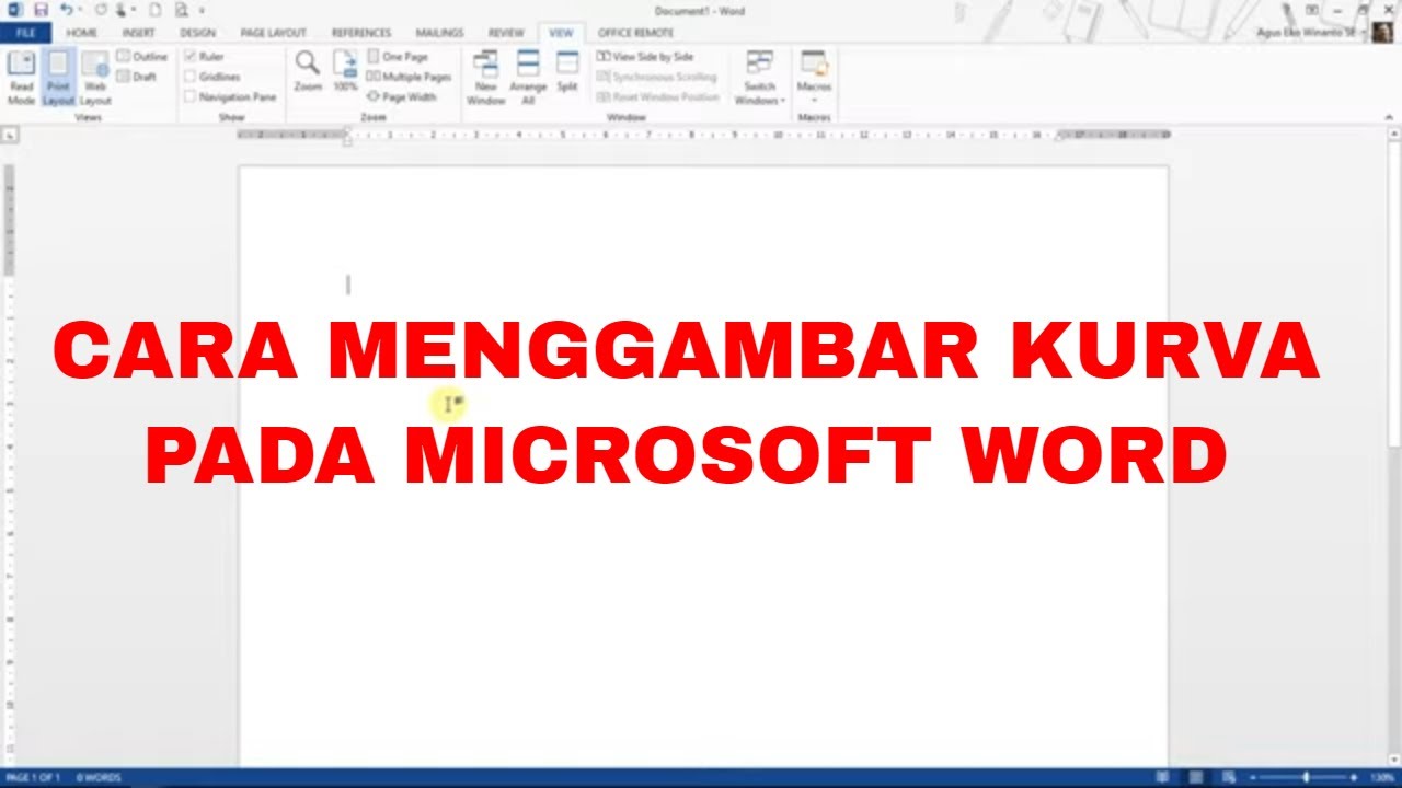 Cara Menggambar Kurva