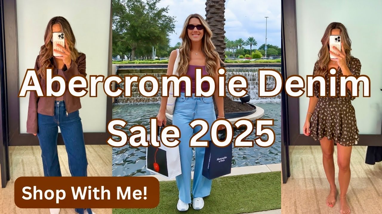 Abercrombie Denim Sale 2025 Shopping Vlog + Try-On Haul | I Tried on so many Jeans!