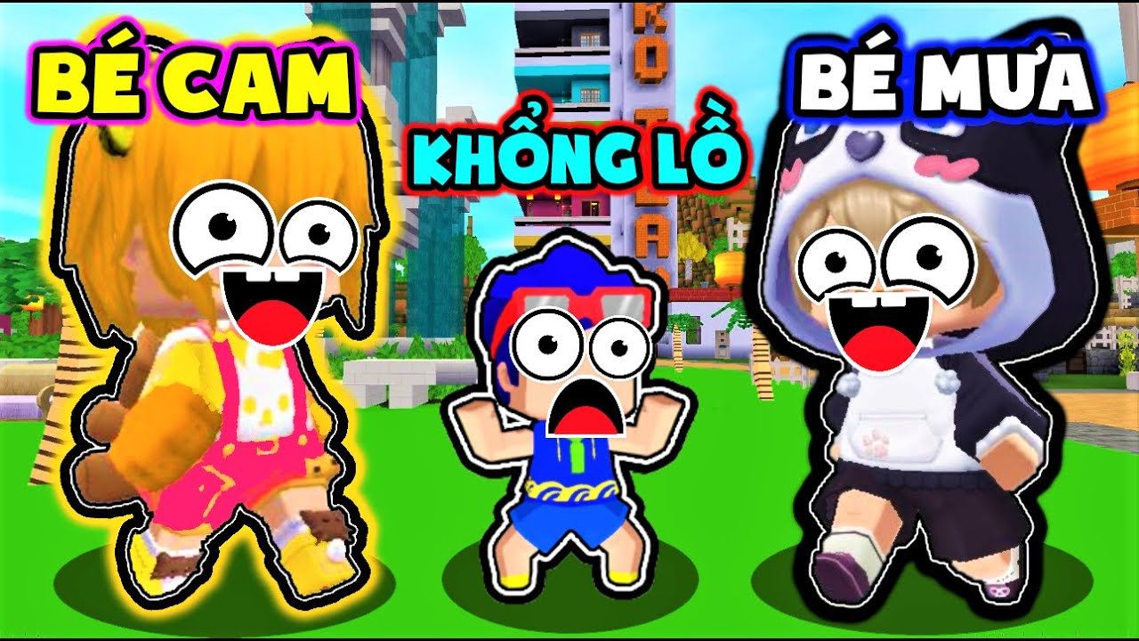 PHONG CẬN VÀ BỘ 3 BÁ ĐẠO ❤ SIÊU NHÂN TẬP 3: BÉ MƯA VÀ BÉ CAM HÓA THÀNH KHỔNG LỒ TRONG LÀNG HERO TEAM