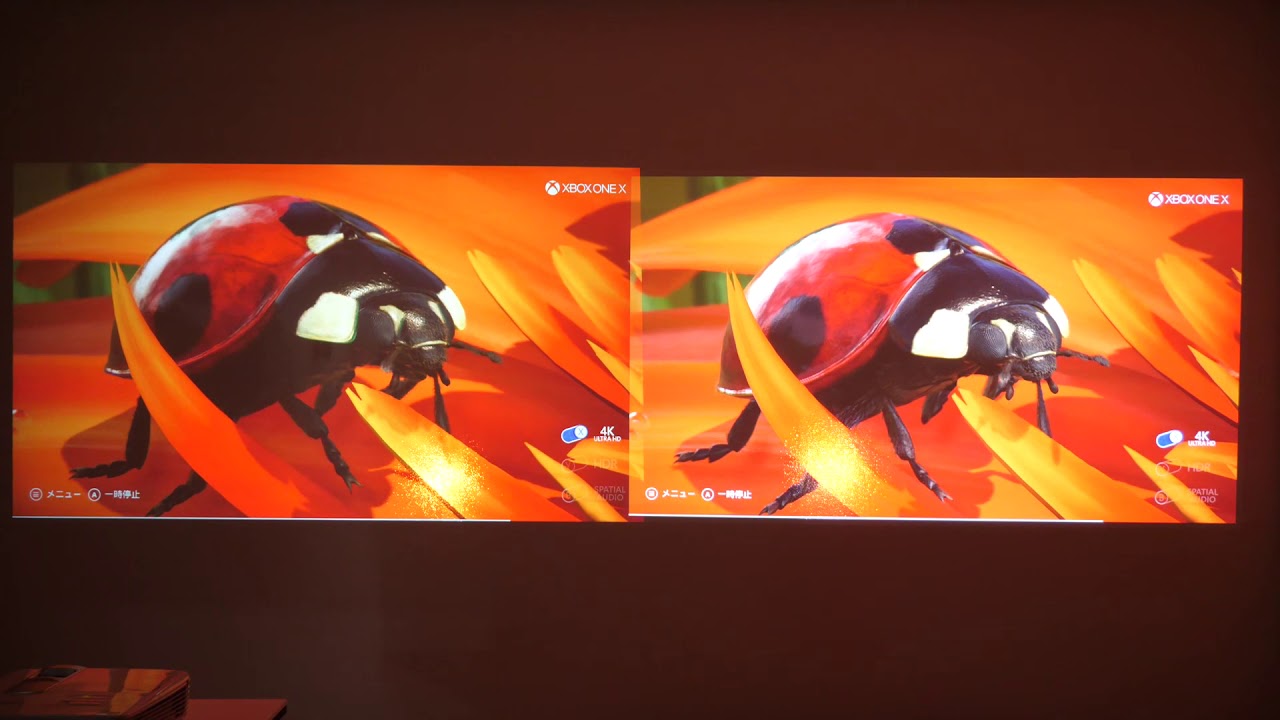 プロジェクター「W1080ST」と「TK850i」の映像を比較してみた