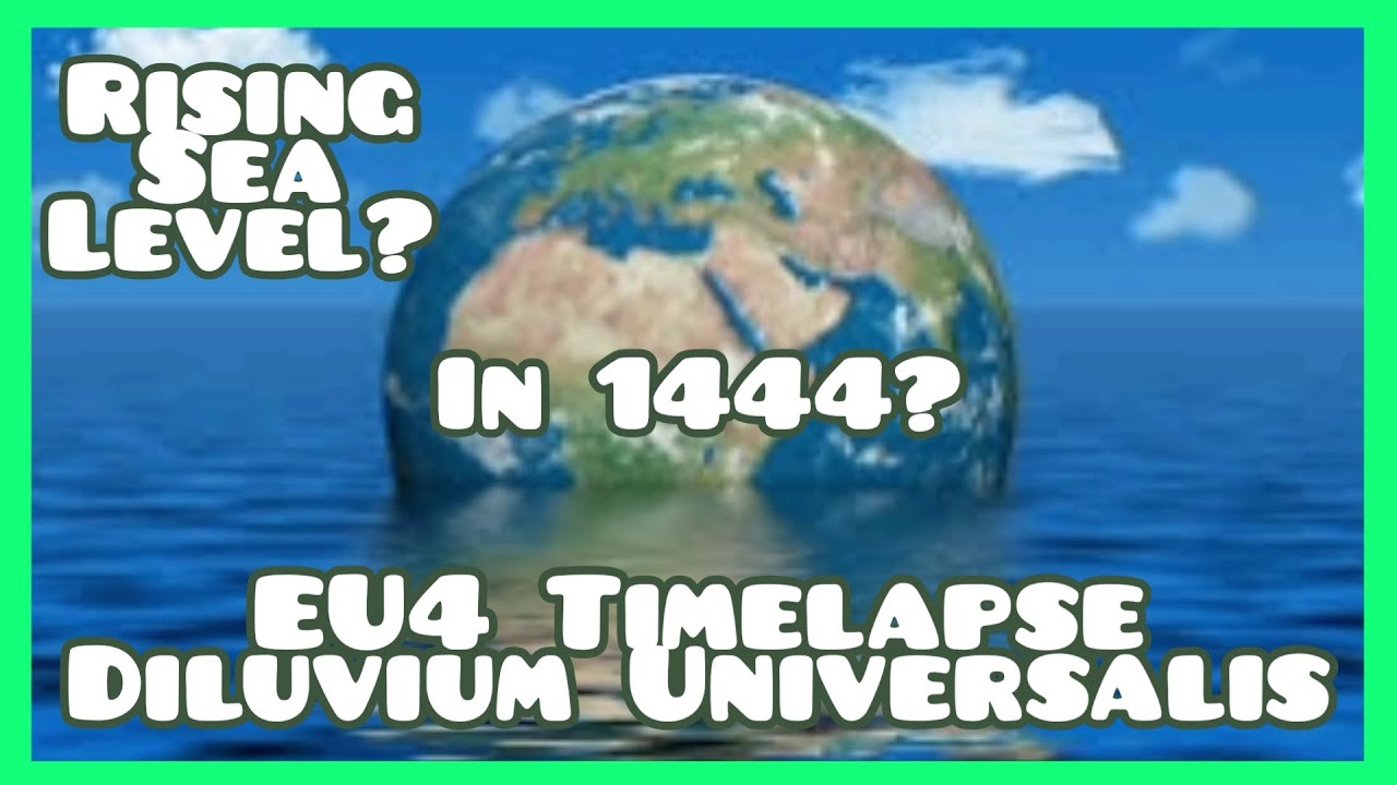 EU4 Timelapse - What if the sea level rose in 1444? | Diluvium Universalis 2021 - AI Only