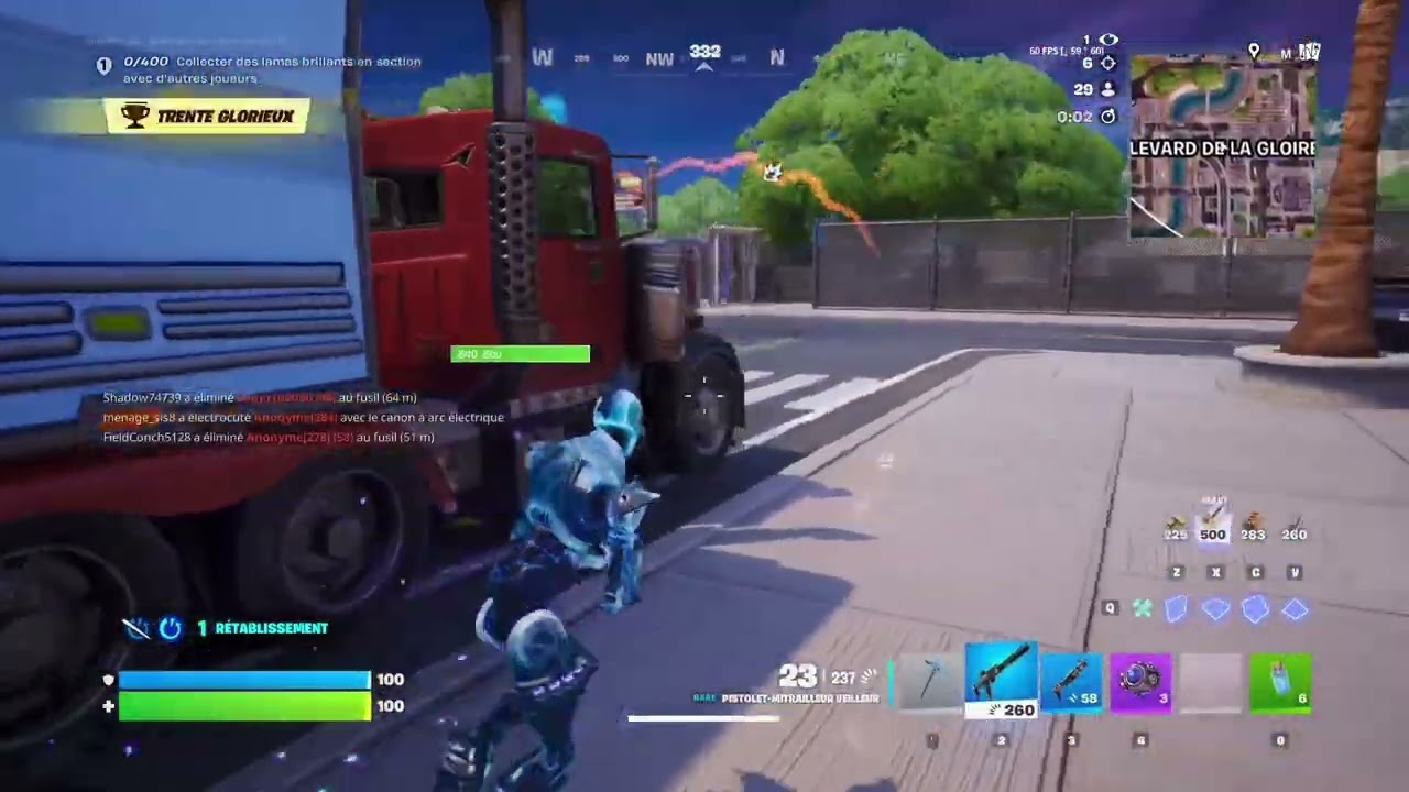 j'essaie de faire top 1 (c'était compliquée )