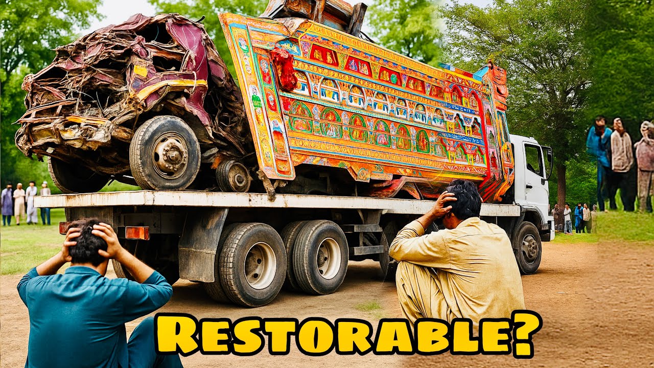 “Pakistani Truck Breakdown” Fell 600 Meters Deep Ditch, Pulled out in Pieces  