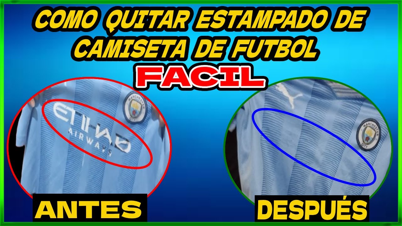 Como quitar estampado en camiseta de Futbol? | TUTORIAL Fácil y Rápido