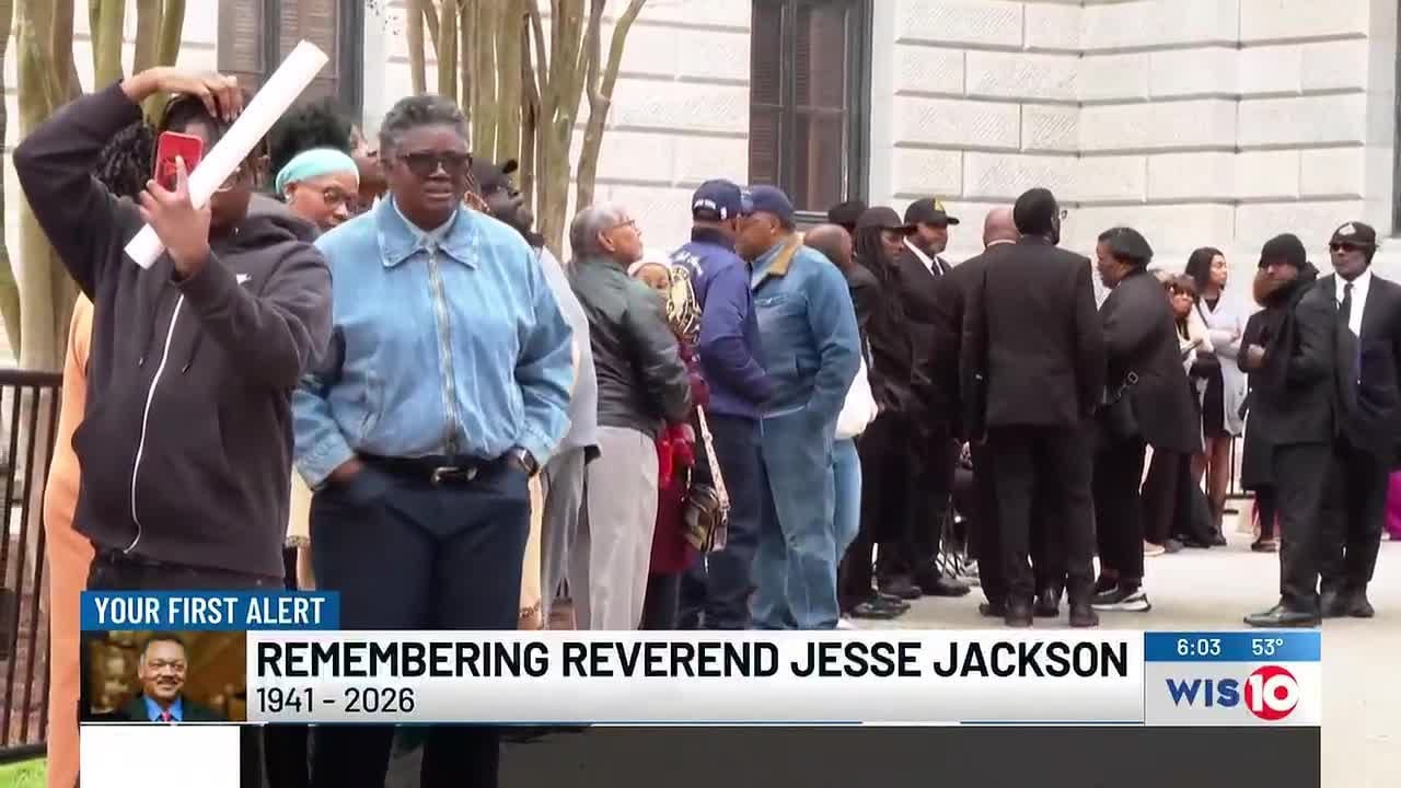 Community remembers Rev. Jesse Jackson as he lies in state at South Carolina State House