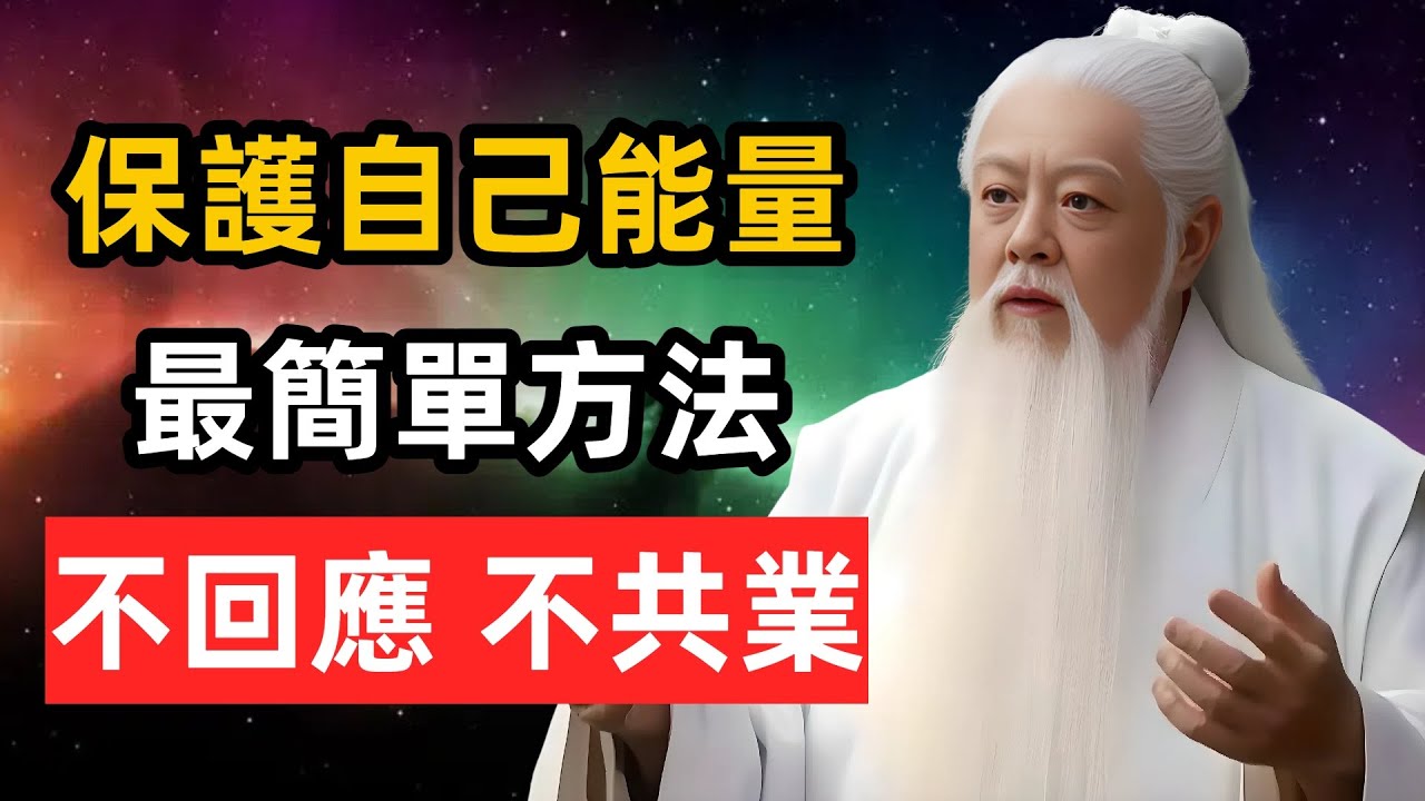保護自己能量最簡單的方法：不回應，不共業。#認知覺醒 #智慧 #思維 #zen