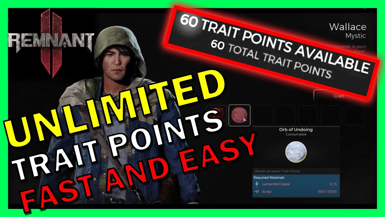 Remnant 2 | FAST AND EASY! Unlimited Trait Points Reset!