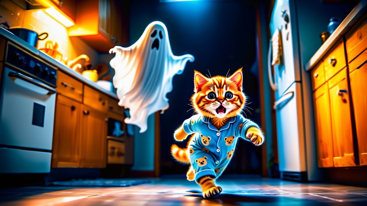 Ginger Kitten Sees a “Ghost” 👻😿 Mama Cat Rushes Home to Save the Day 💖  Funny Cat Videos