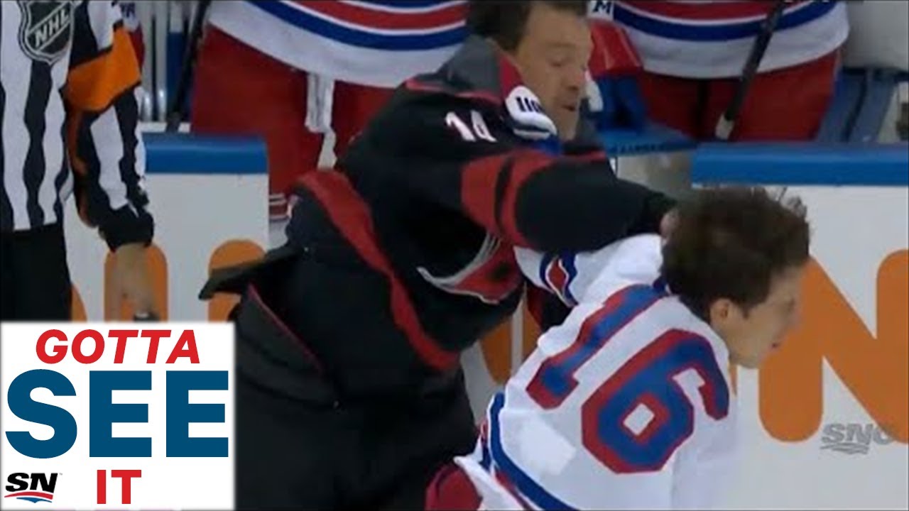 GOTTA SEE IT: Justin Williams And Ryan Strome Drop The Mitts To Kick Off Hockey