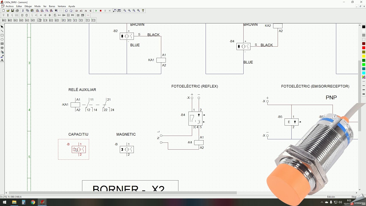 Connexionat sensors. CADeSIMU