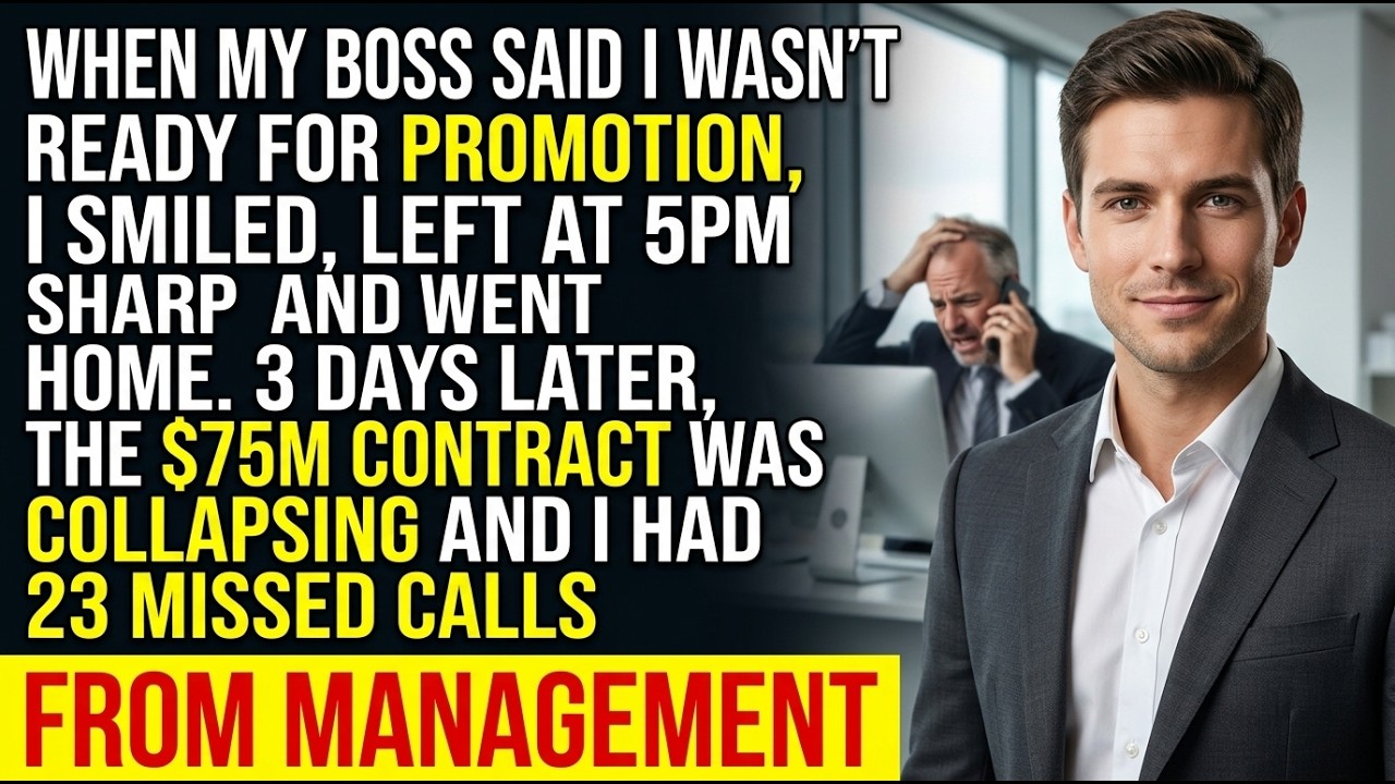 My Boss Said I Wasn&rsquo;t Ready for Promotion&mdash;So I Let Her Handle the $75M Crisis Alone