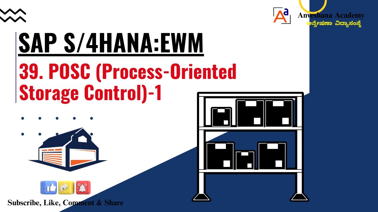 39. SAP S/4HANA:EWM-POSC Process Oriented Storage Control-1