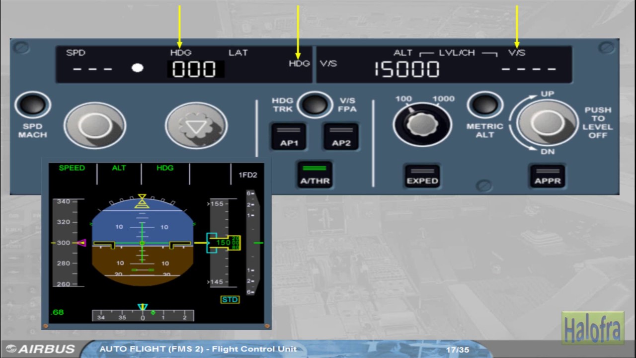 08- FCU «Блок управления полетом» (курсы для самолетов семейства A320)