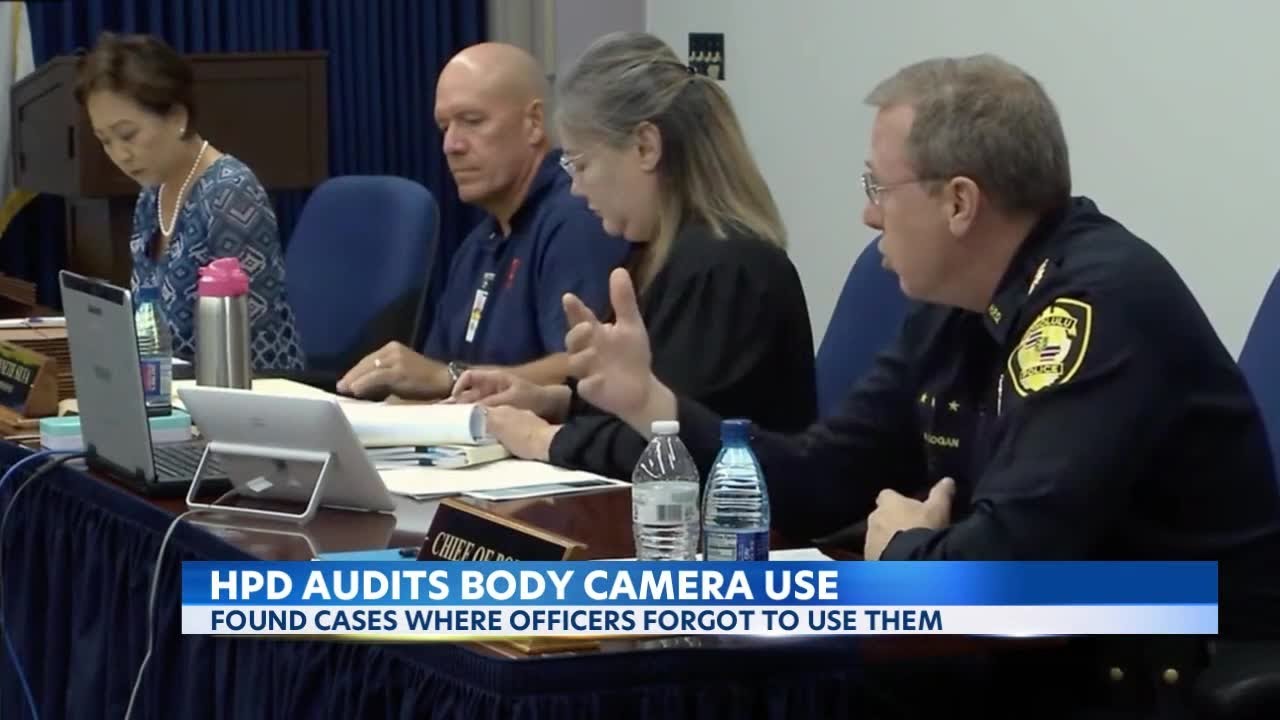 Honolulu Police audit use of body cameras