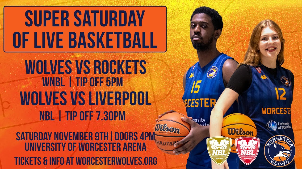 LIVE BASKETBALL - Worcester Wolves vs Liverpool Basketball Club l NBL2 North