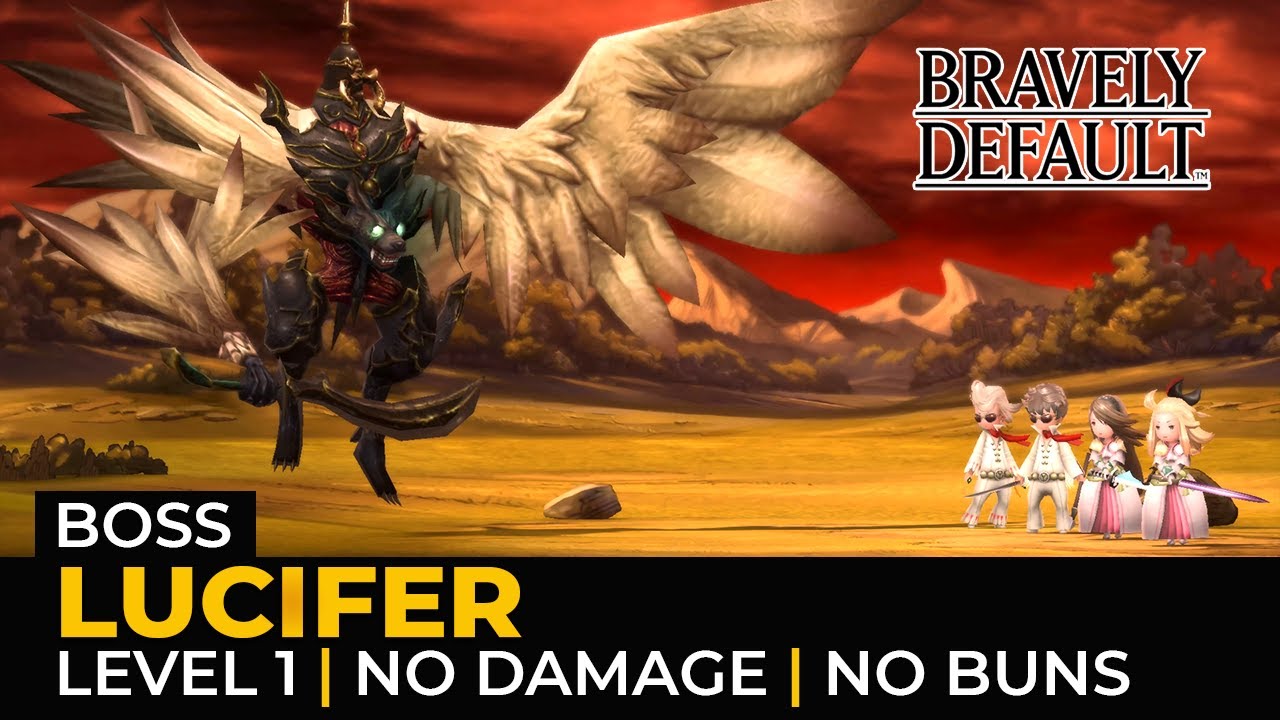 Bravely Default HD Remaster: Lucifer (Level 1 | One Turn Kill | Hard)