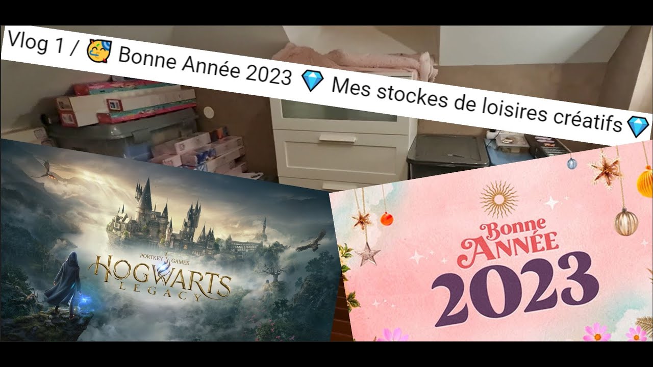 Vlog 1 / 🥳 Bonne Année 2023 💎 Mes stockes de loisires créatifs💎