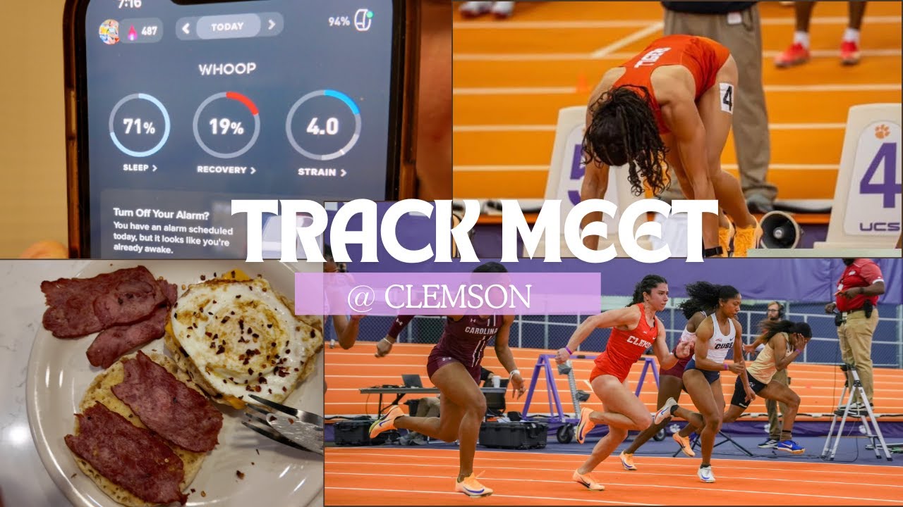 TRACK MEET VLOG!!! CLEMSON BOB POLLOCK | Meals | SNOW?!