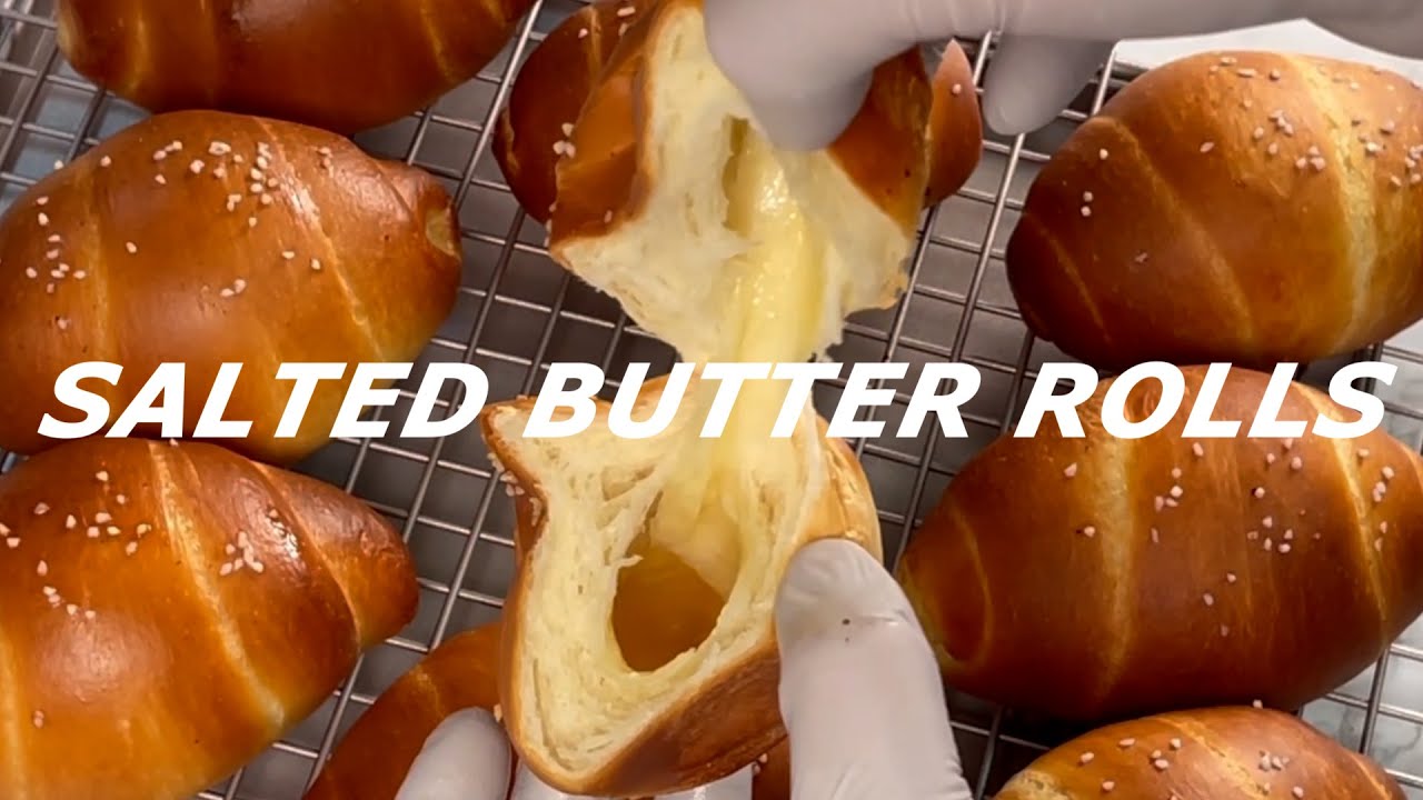 버터동굴! 소금빵 50번 넘게 만들어보고 정착한 겉바속쫄 소금빵 레시피 / How to make salted butter rolls