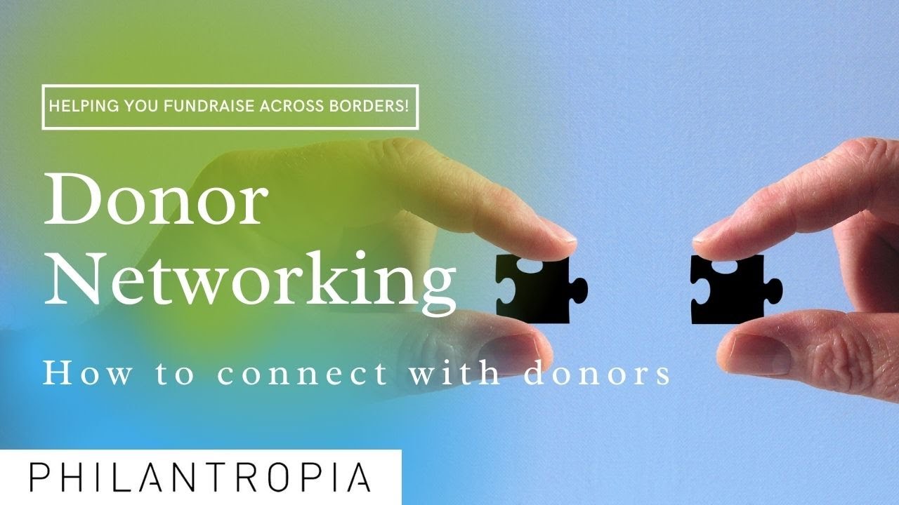 Donor Networking – How to connect with donors