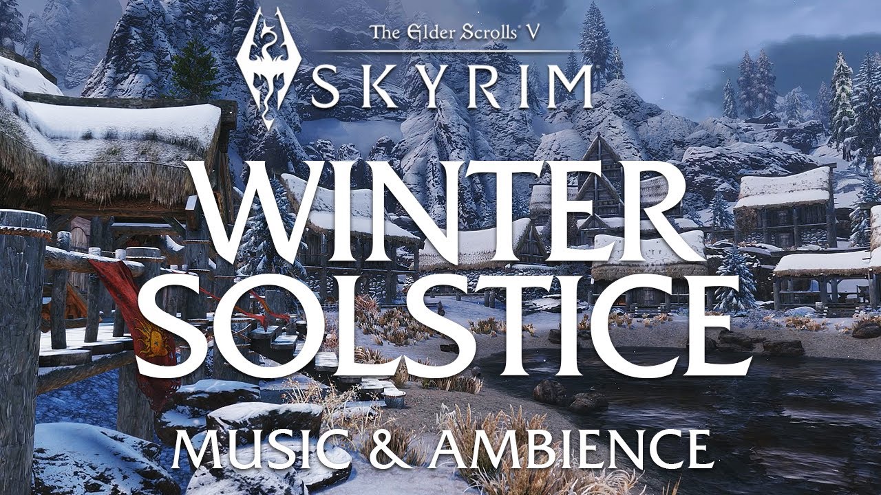 Skyrim Winter Solstice | Relaxing Music and Ambience