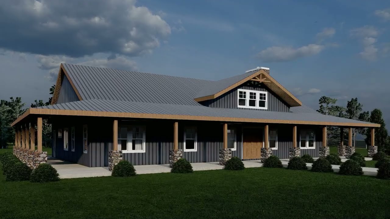 40x60 barndominium floor plans with shop | The Maple Plan