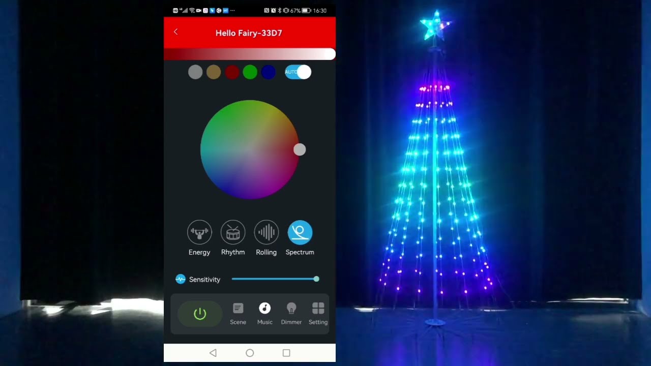 APP Control DMX Pixel RGB LED Smart Conical Christmas Tree With Lights #HelloFairyApp #christmas