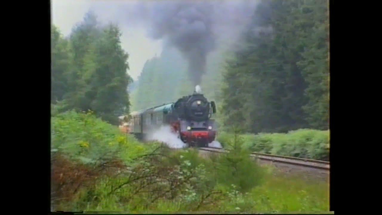 068 SNCB - NMBS - Lignes 48 et 49 (Vennbahn) le 01/08/1993 circulation vapeur BR 50 3666