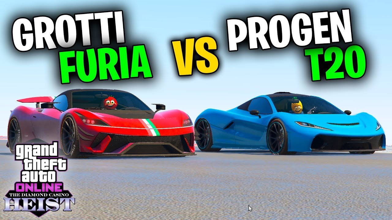 TEST DE VELOCIDAD GROTTI FURIA VS T20 - GTA V  | Stratus