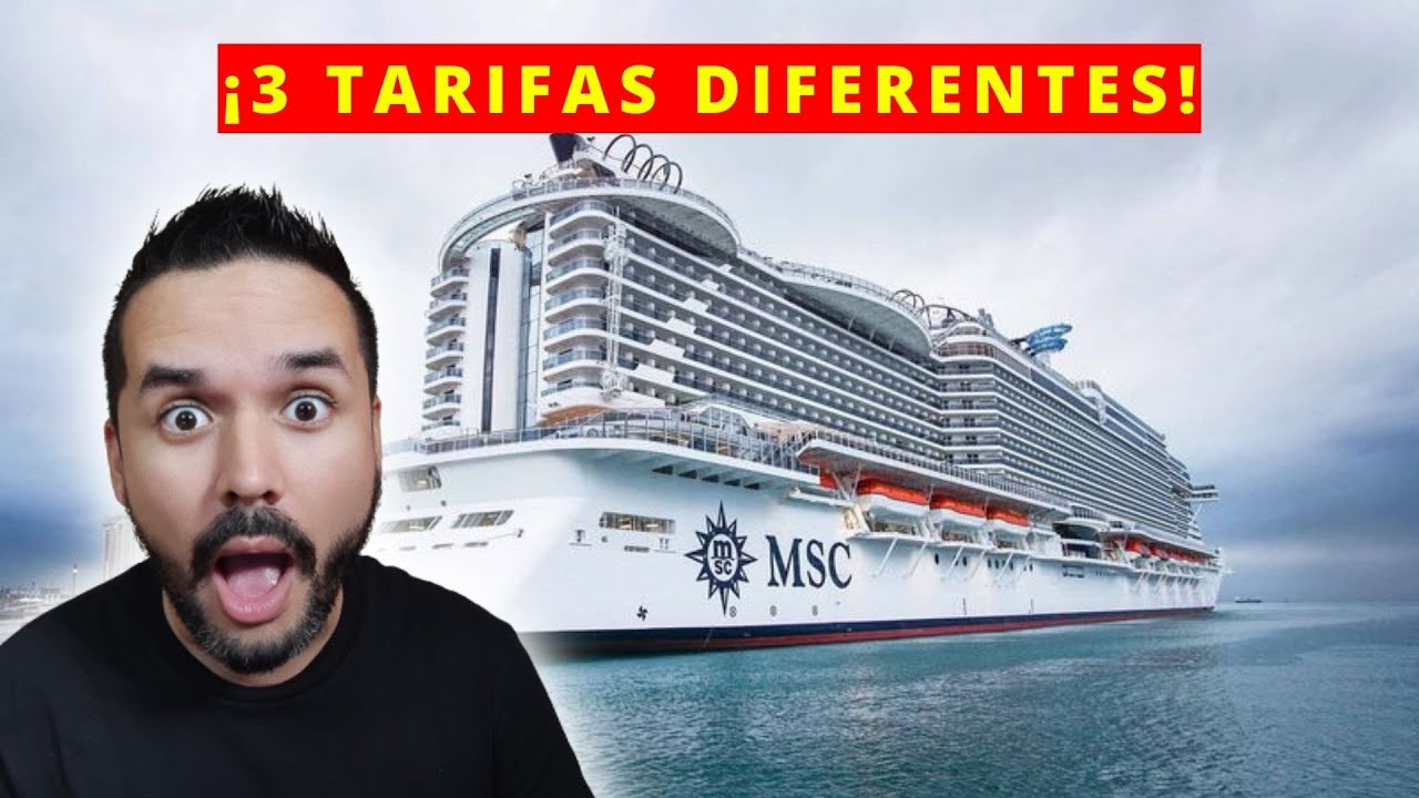 &iquest;Qu&eacute; incluye la tarifa de reserva de MSC Cruceros?