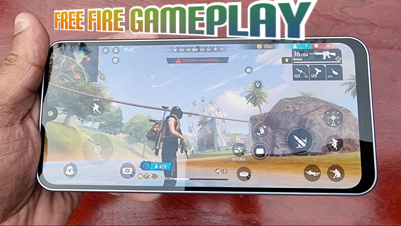 Видео игрового процесса Free Fire на Samsung Galaxy A17 5G (максимальные настройки, процессор Exy...