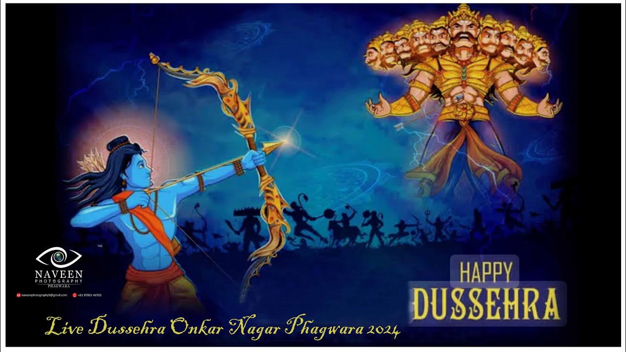 Live ll Dussehra Onkar Nagar Phagwara 2024  ll Naveen photography Phagwara ll in  Punjabi