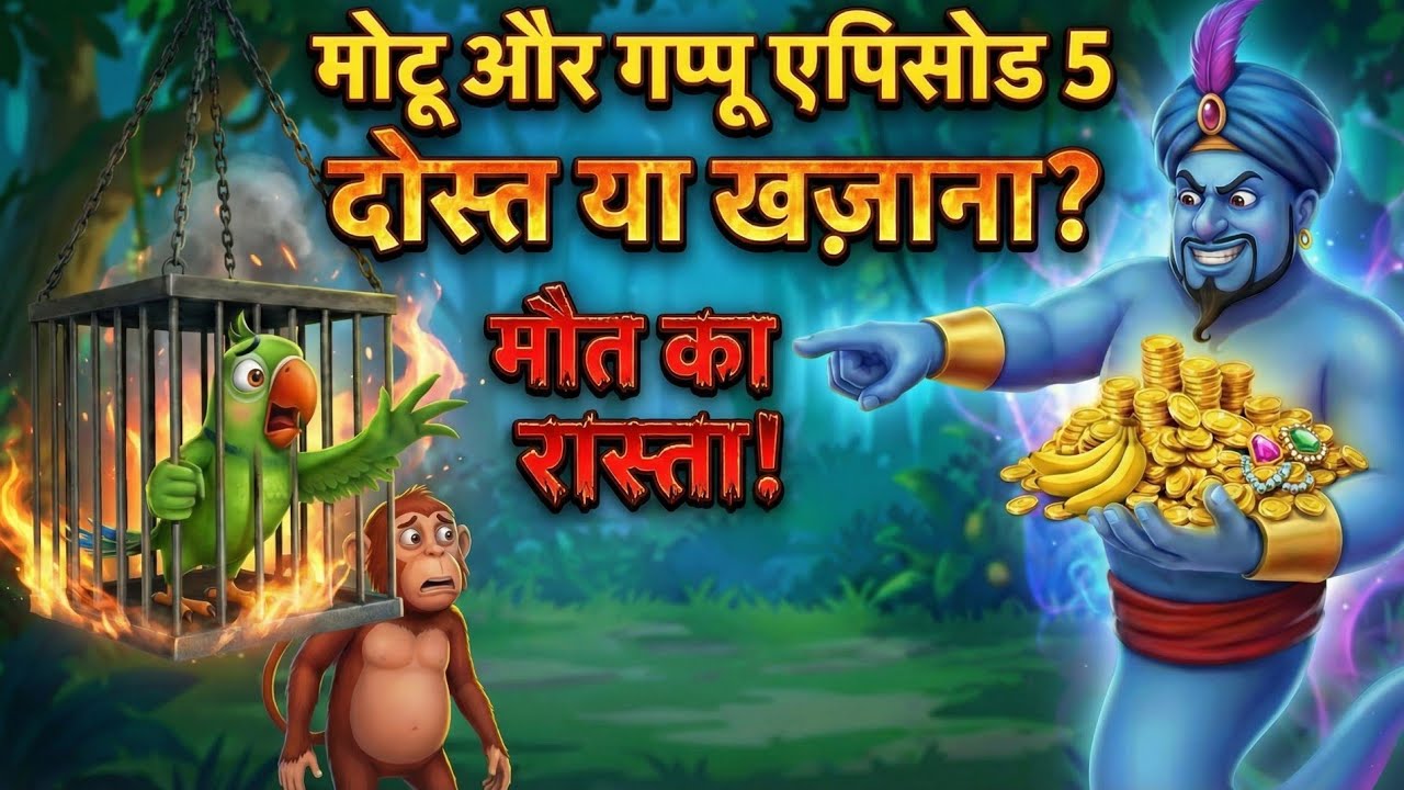 ​​मौत का रास्ता या खजाना? मोटू की अग्नि परीक्षा! 😭 (Ep 5)| Animated Kahaniya