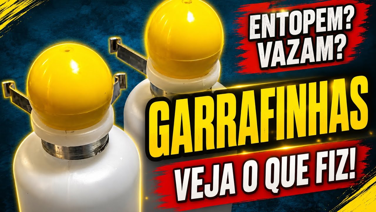 Canários ENTUPIAM as GARRAFINHAS automáticas. VEJA O QUE FIZ!