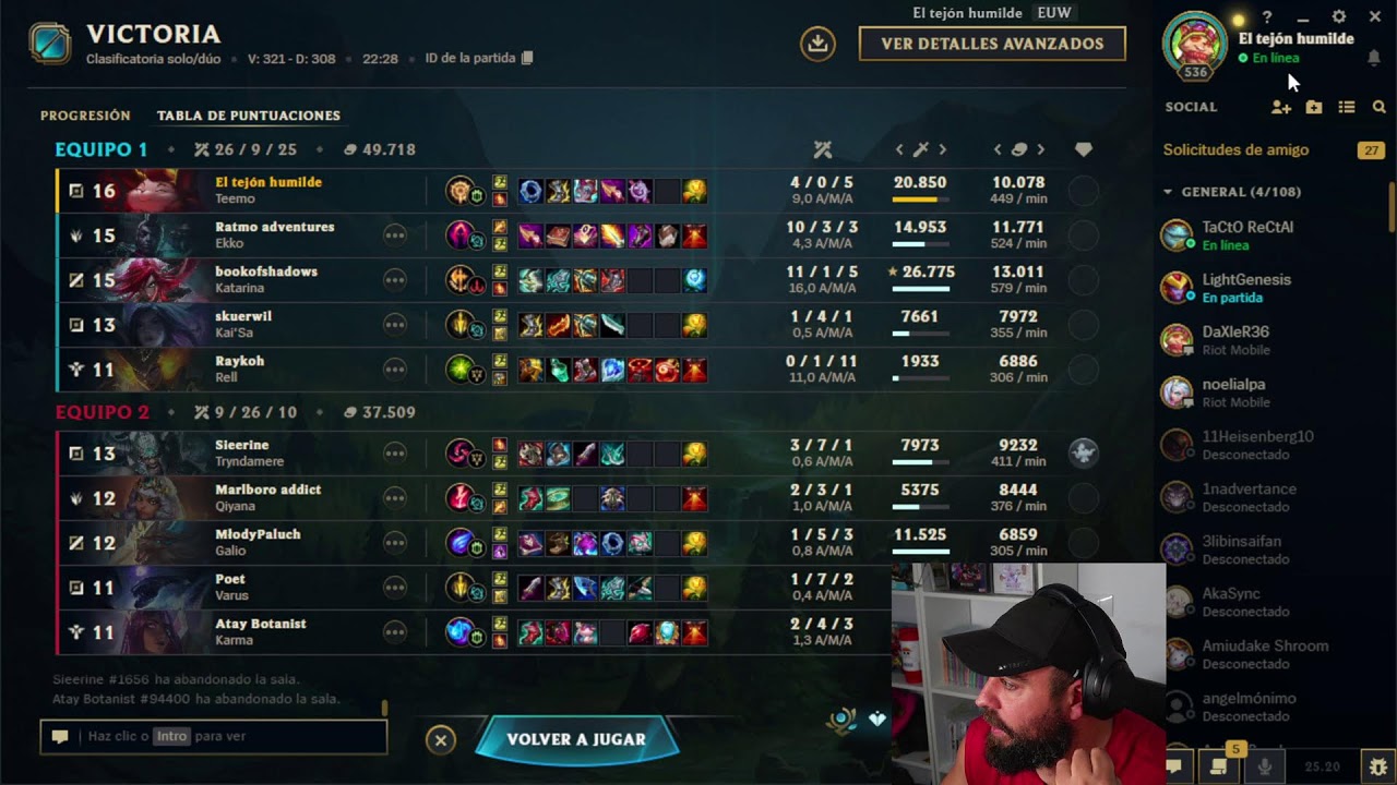 🔴 "OTP TEEMO con 2M de Maestría 🔥TEEMO NOOB TEEMO NOOB TEEMO NOOB
