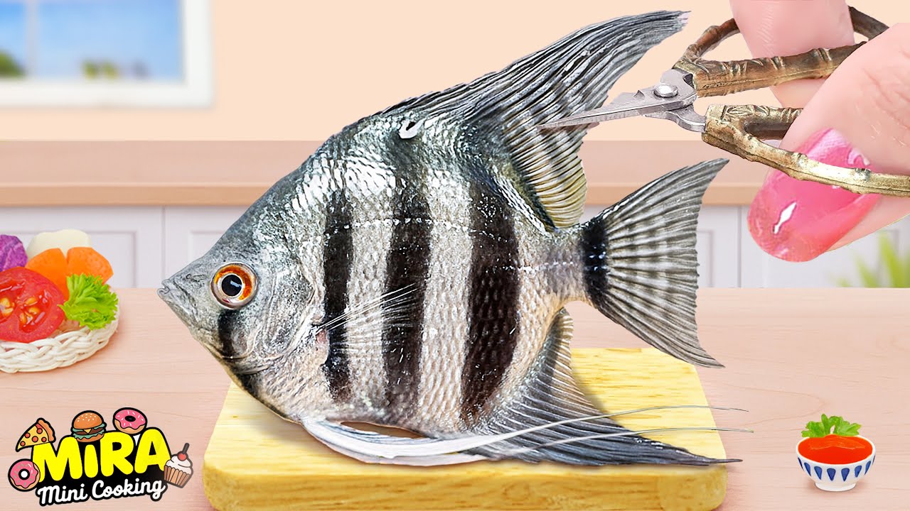 Resep Seafood 🐟 Cara Memasak Ikan Mini Utuh Panggang Yang Dibungkus Garam 🐟 Mira Mini Cooking
