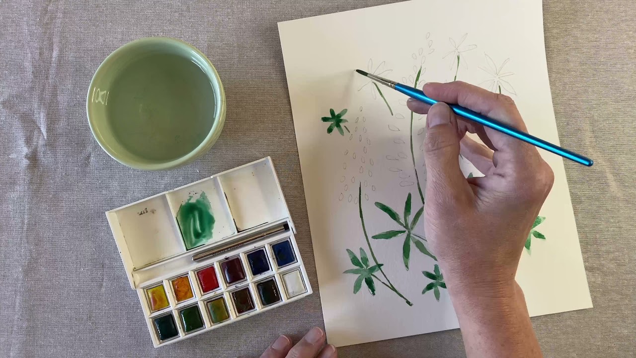 Lupine: Wildflower Watercoloring Book