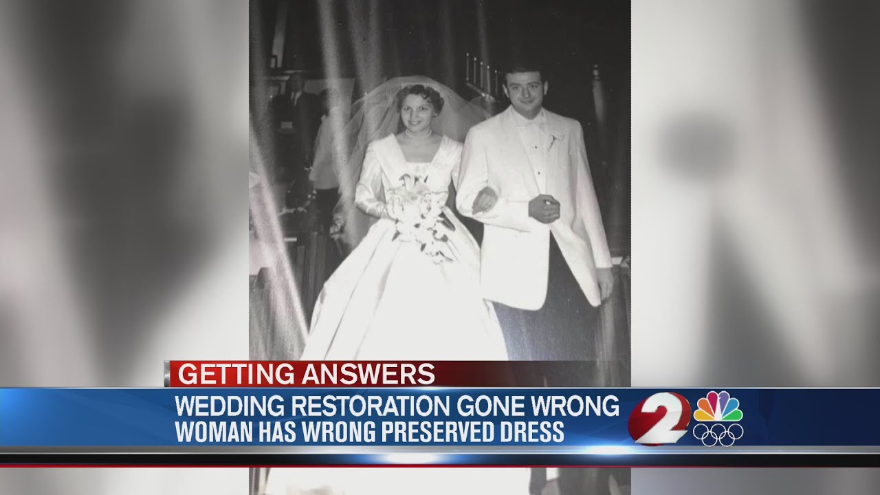 Wedding dress restoration gone wrong