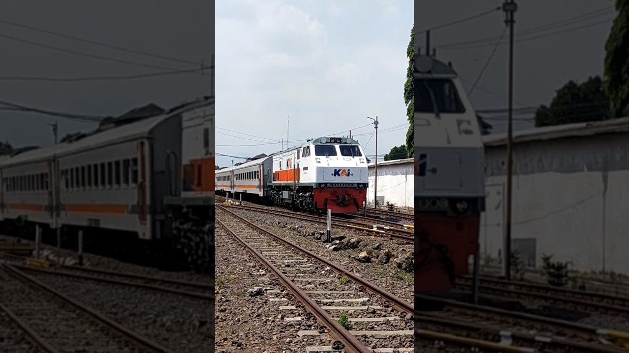 DERU MESIN LOKOMOTIF SAAT BERANGKAT STASIUN SINGOSARI #s_dnr13 #viral #shorts