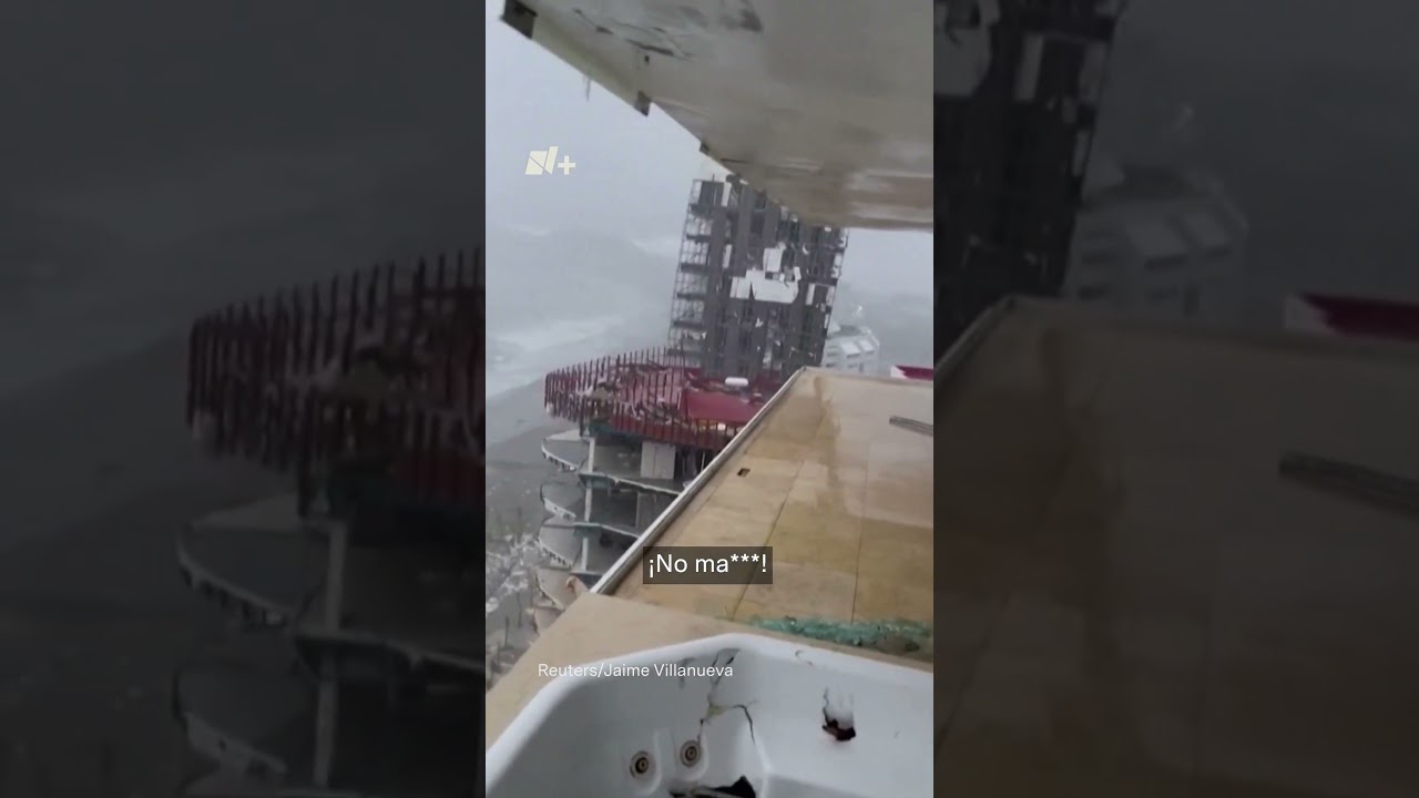 Sobreviviente de Otis capta devastaci&oacute;n de Acapulco - N+ #huracan #otis #acapulco