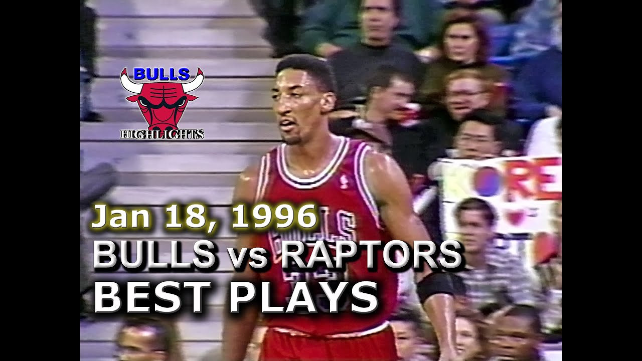 Jan 18 1996 Bulls vs Raptors highlights