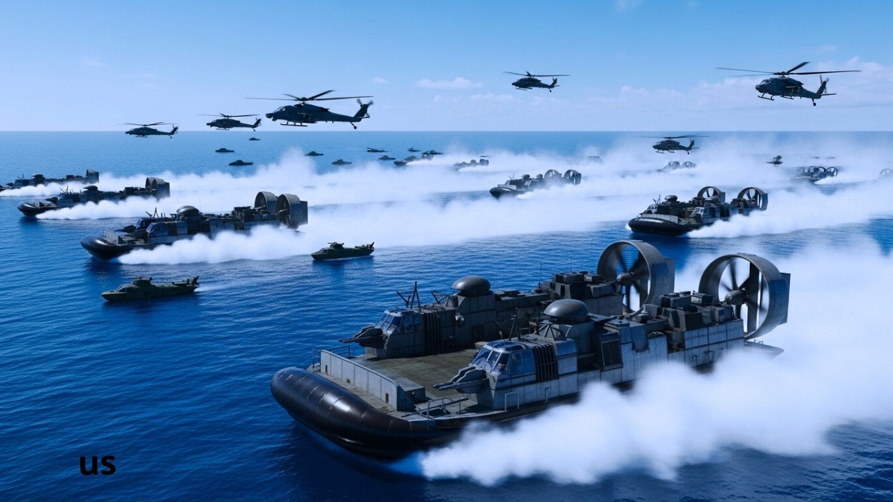 Iran shocked as US Marines show off amphibious assault capabilities — from sea to land