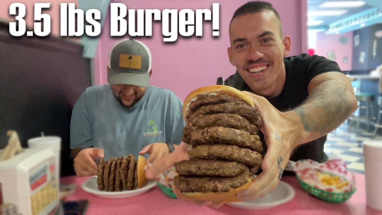 Hwy 55 MASSIVE Burger Challenge!